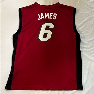 Lebron James Miami Heat 6 Adidas NBA Jersey